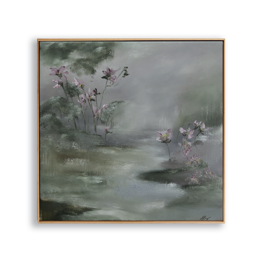 Meet You at the River, Oil on Canvas, 20 x 20