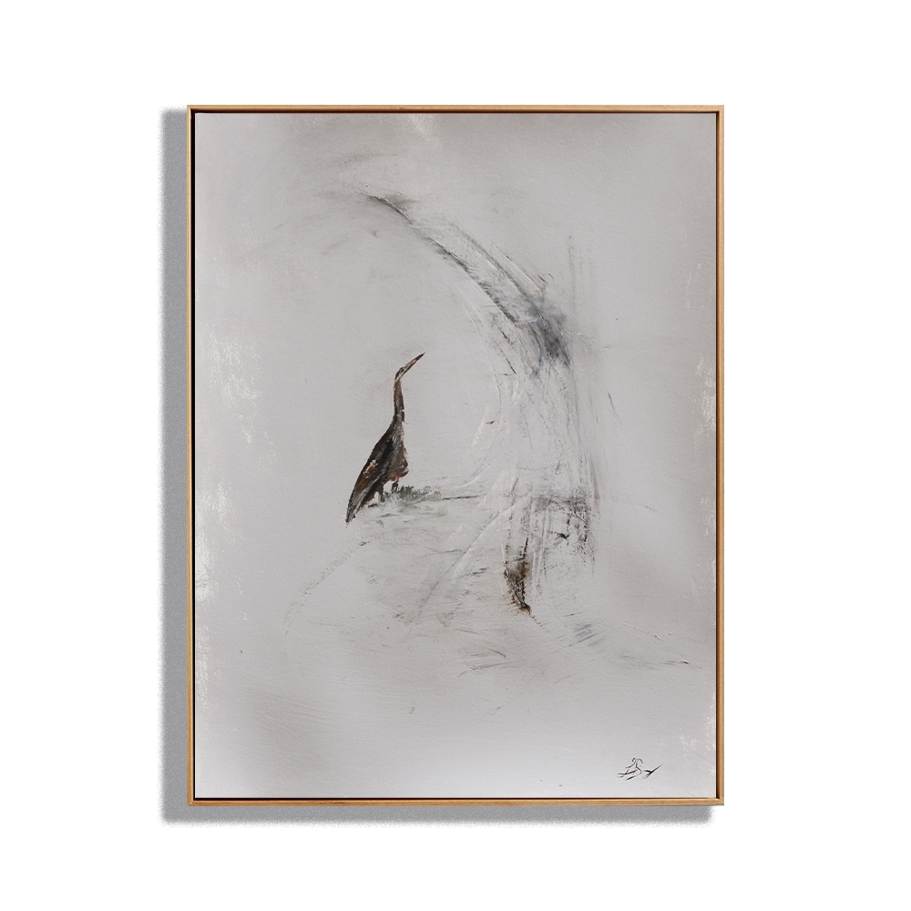 Watching You Fly, Oil on paper, 20 x 26