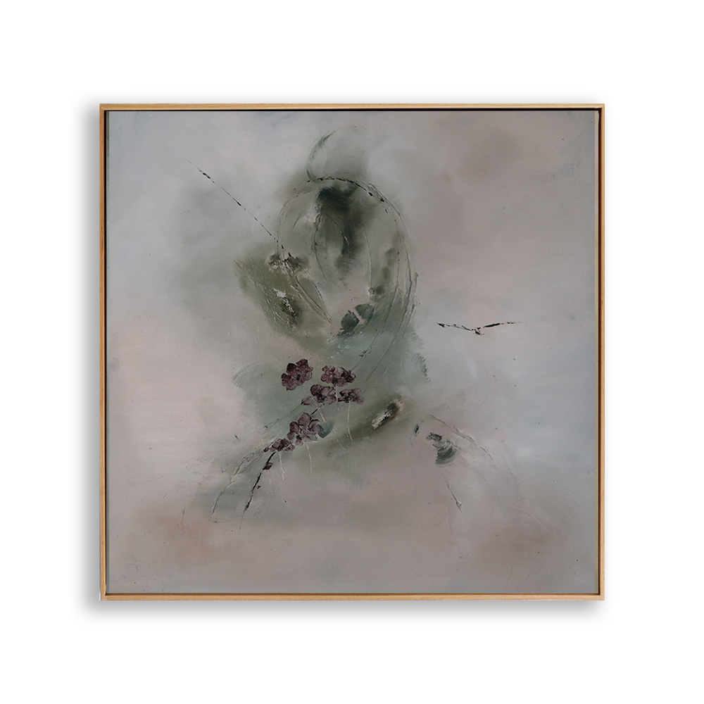 Zen Universe, Oil on wood panel, 24 x 24