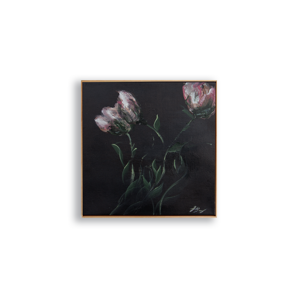 Flowing Together, Acrylic on Canvas, 8 X 8