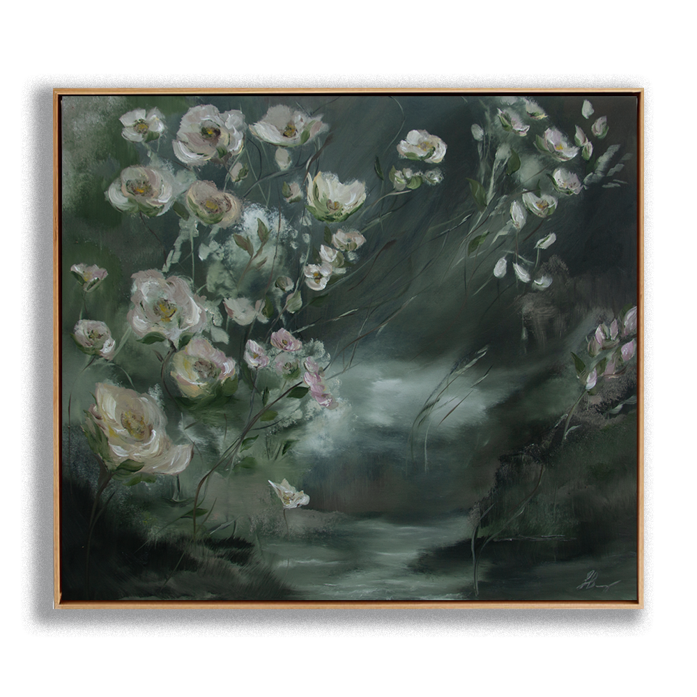 Where the Flowers Go, Oil on Canvas, 28 X 32