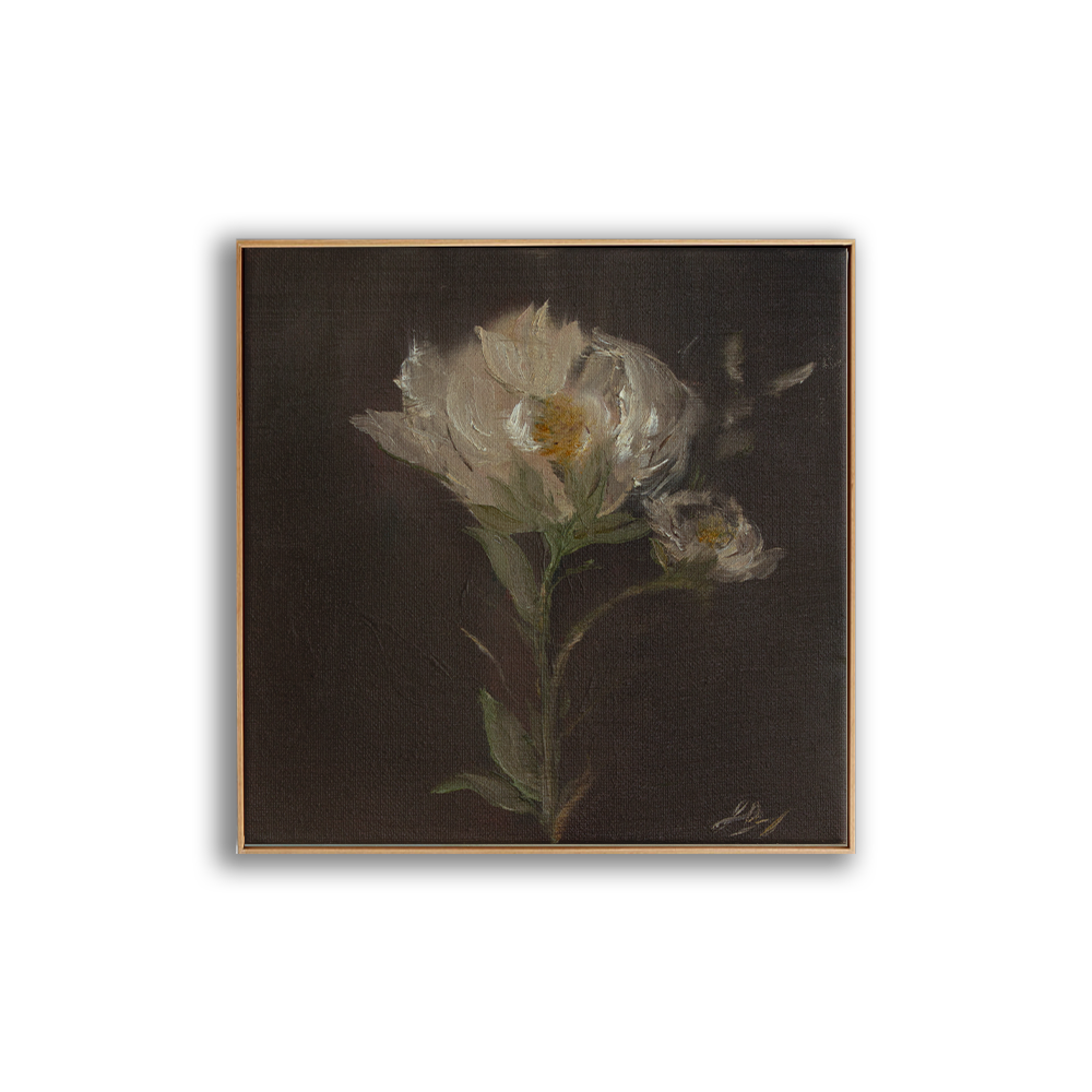 Flower Study 11, Oil on Canvas, 10 X 10