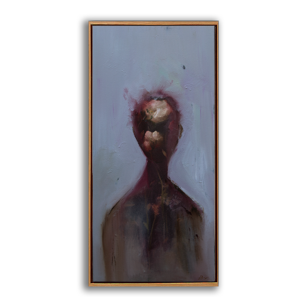 Garden Souls 21, Oil on Canvas, 13 X 28