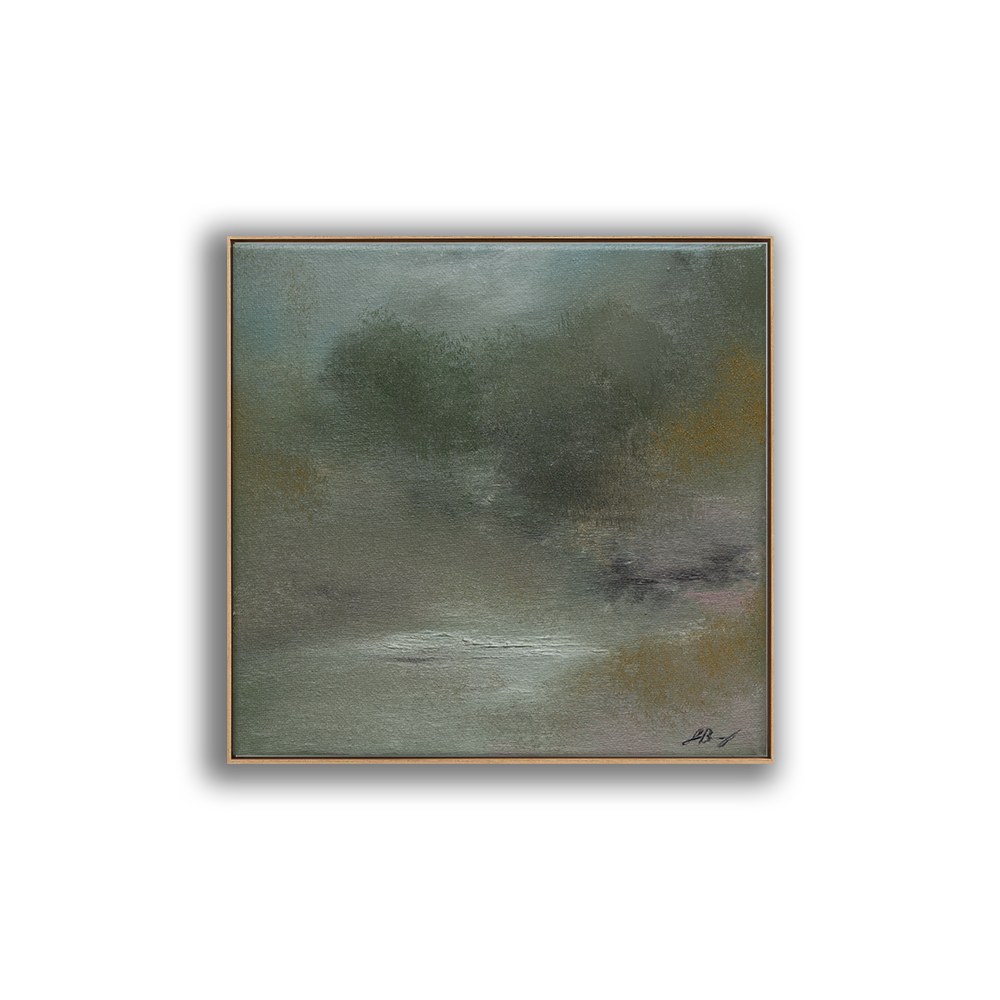 Cloudy Love, Oil on Canvas Panel,10 X 10