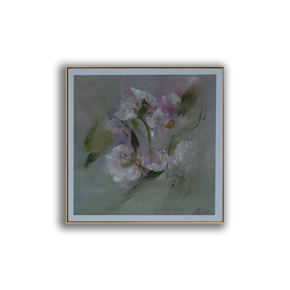 Flower Study 27, Oil on Canvas Panel,10 X 10