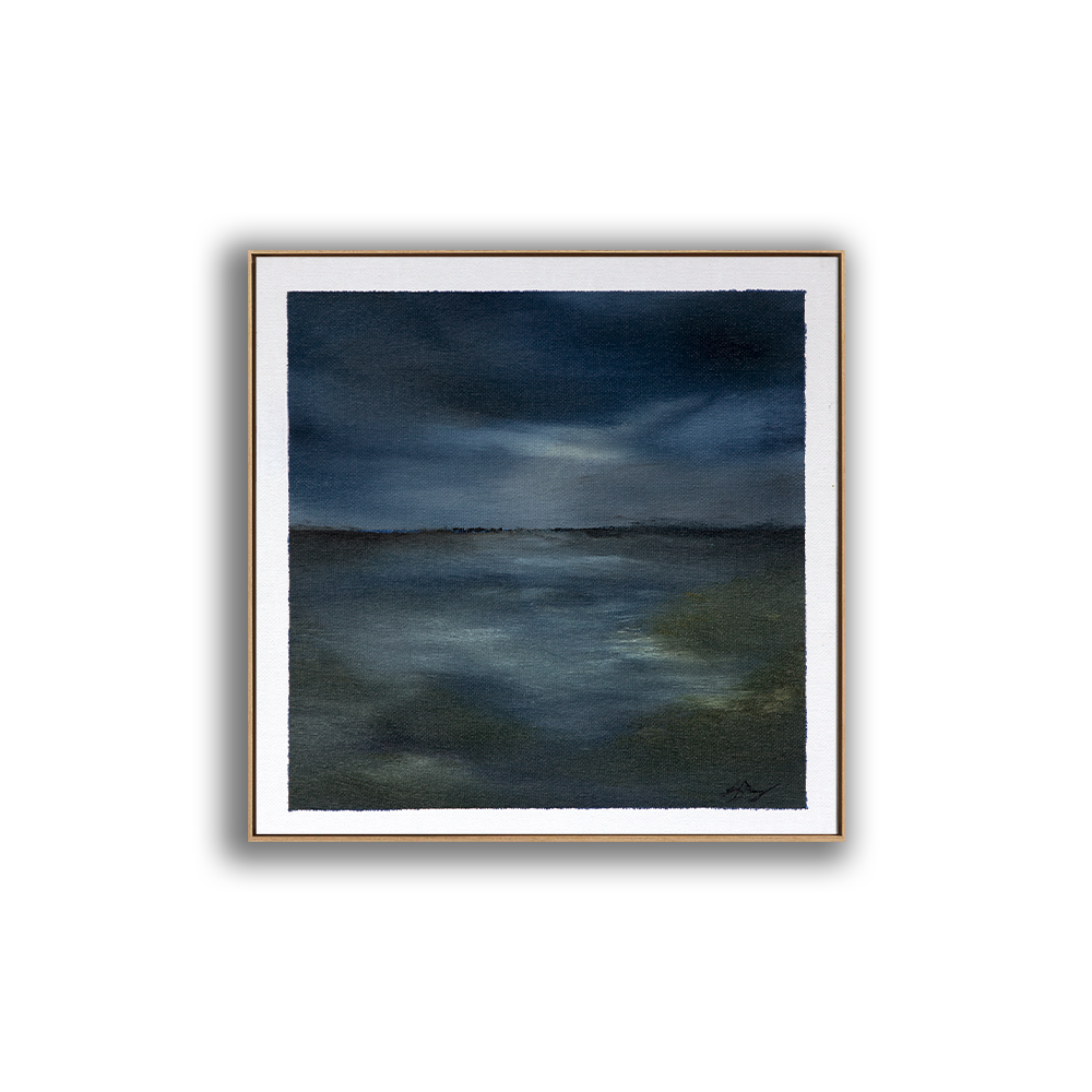 Light on the Water, Oil on Canvas Panel,10 X 10